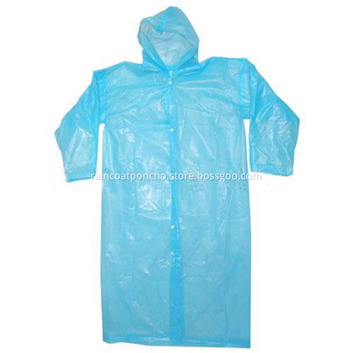 Disposable PE Long Raincoat